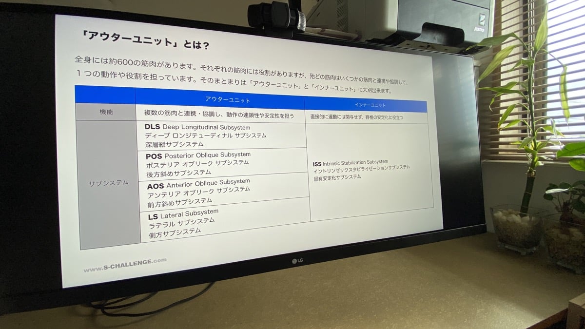 スキーオフトレオンラインセミナー、スキーが上手くなるための理論学習、４つのアウターユニットと滑走姿勢の関係