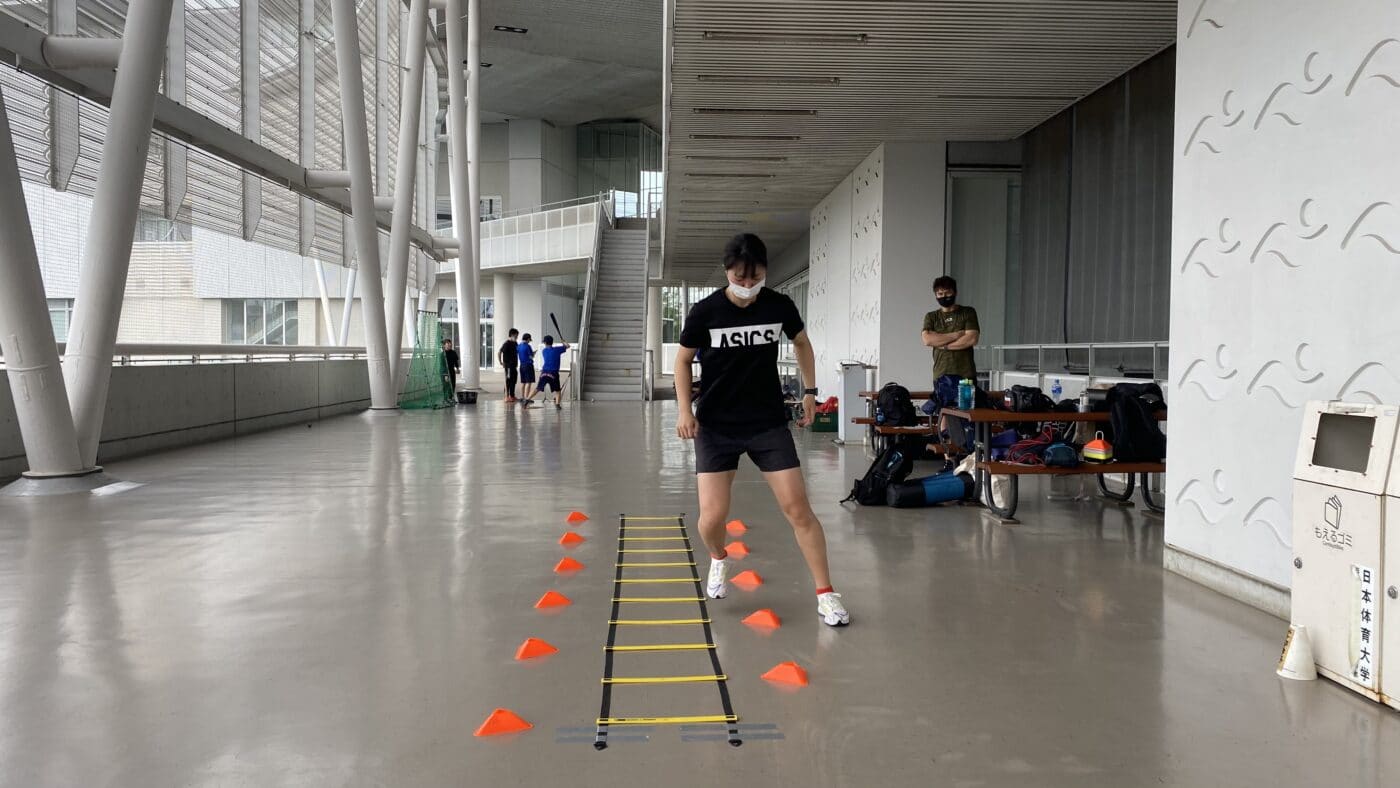 活動レポ:日本体育大学スキー部・トレーニングサポート #4 2021 @深沢 1 日本体育大学スキー部、チームトレーニングサポート、プログラムサポート、アジリティ