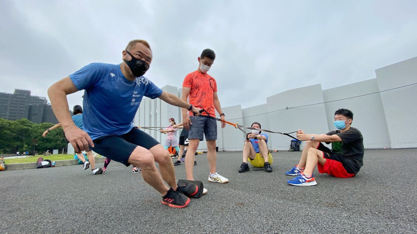 活動レポ: SKIオフトレWorkshop 223 スキーオフトレ「腰高姿勢で滑るためのファンクショナルトレーニング」@駒沢公園 1 スキーオフトレ、ファンクショナルトレーニング、腰高ポジション