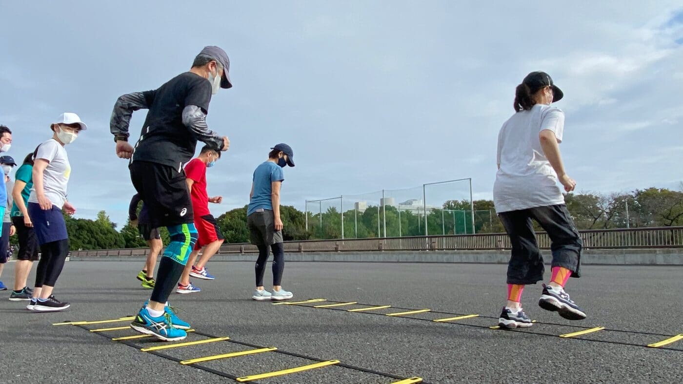 スキーオフトレ、ファンクショナルトレーニング、アジリティトレーニング、ラダー
