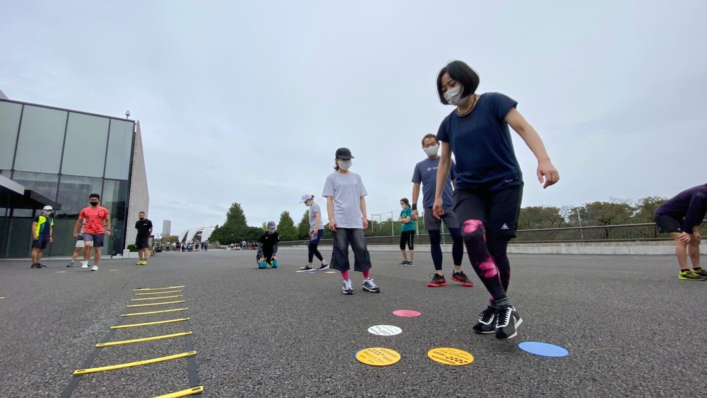 スキーオフトレ、ファンクショナルトレーニング、アジリティトレーニング、選択反応
