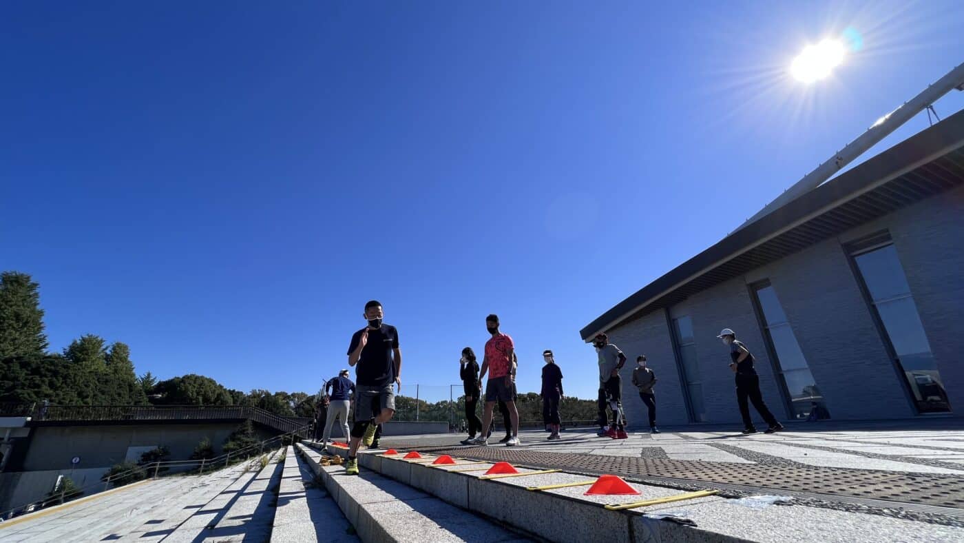 スキーオフトレ、ファンクショナルトレーニング、滑走パフォーマンス、駒沢公園2