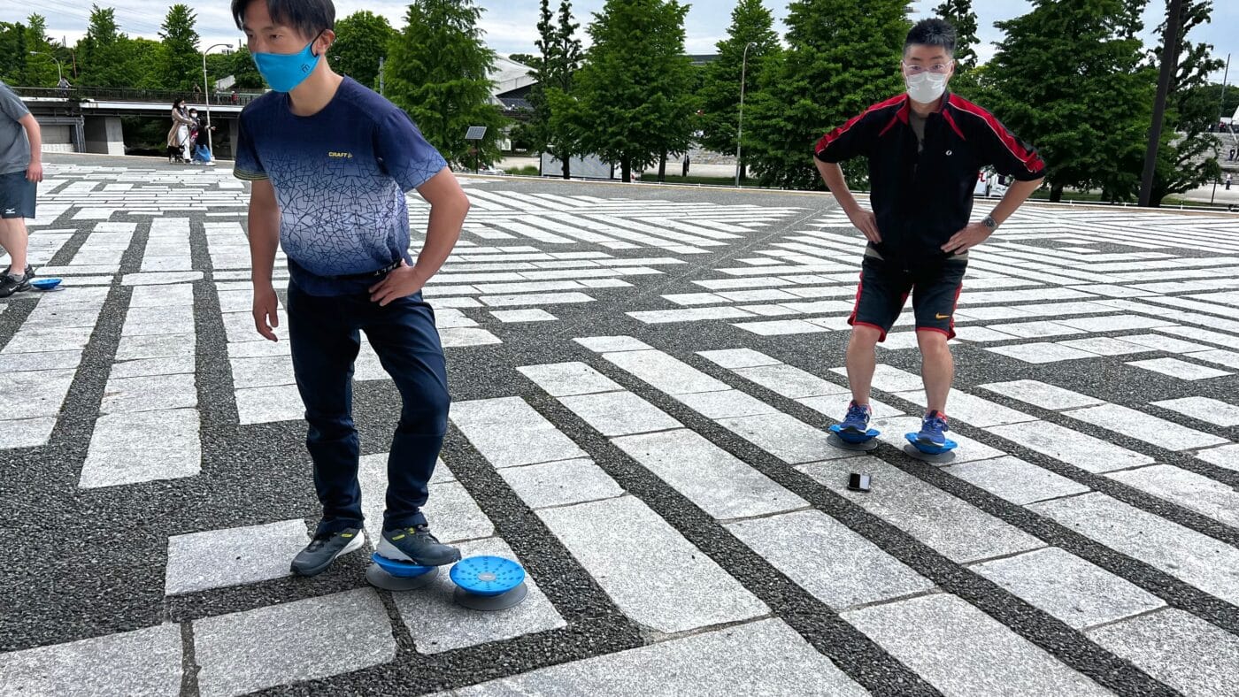活動レポ: SKIオフトレWorkshop 236 オフトレ基本動作の確認&修正トレーニング@駒沢公園 3 スキーオフトレ基本動作の確認&修正トレーニング