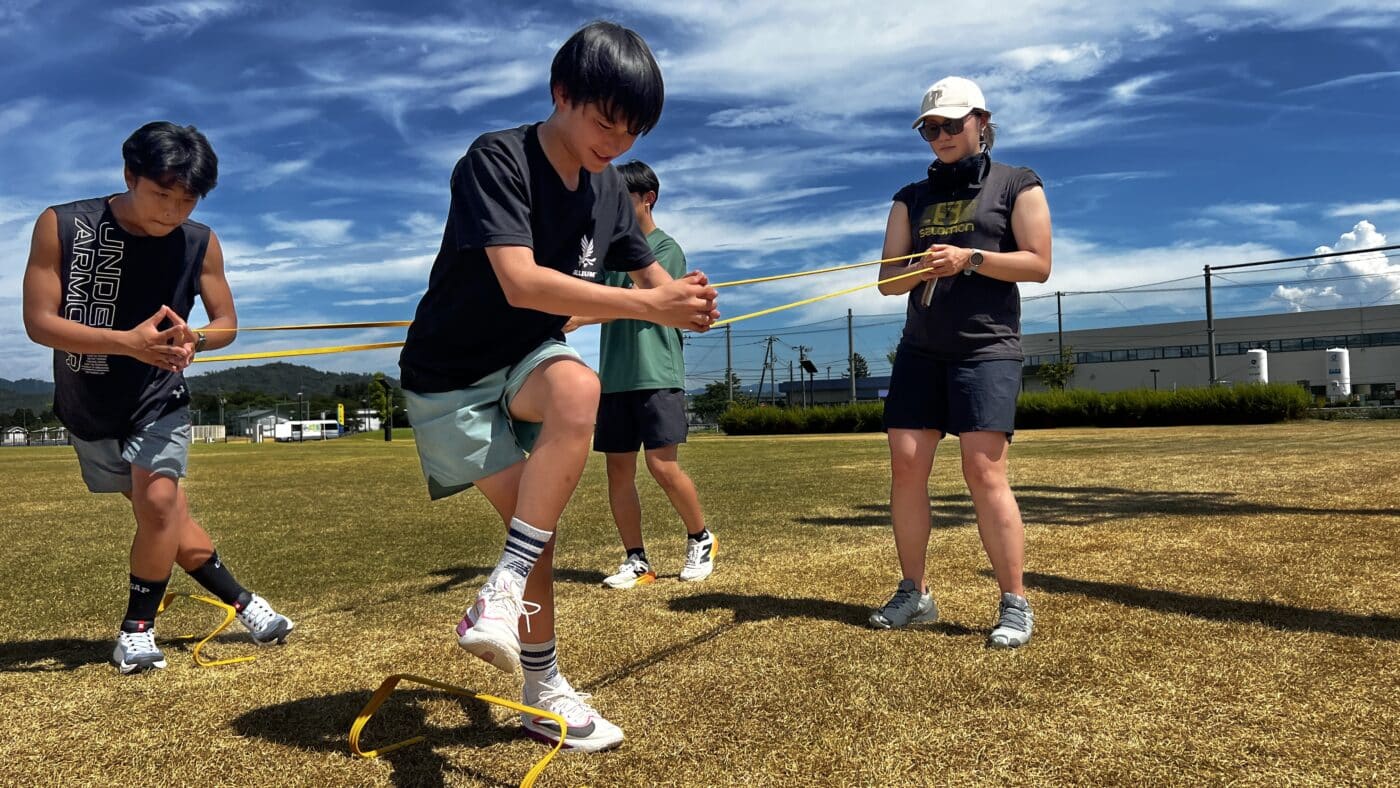 SALOMON、SALOMONフィジカルトレーニングキャラバン、飯豊ジュニアスキーチーム、スキーオフトレ