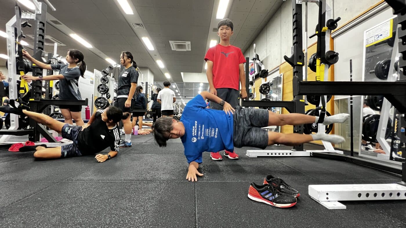 日本体育大学スキー部、チームトレーニングサポート、サスペンションエクササイズ、TRX、ファンクショナルトレーニング
