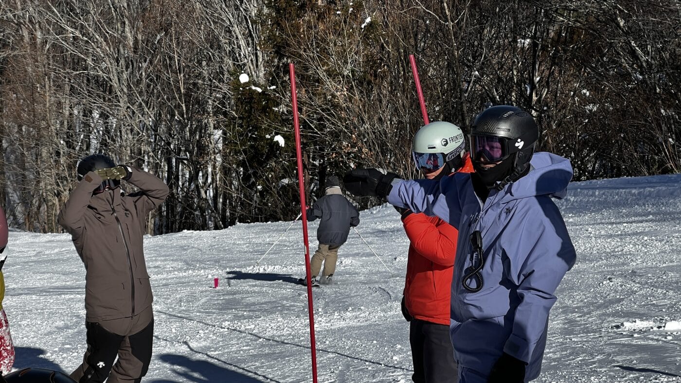 スキーワークショップ、水落亮太、兼子稔、会津高原だいくらスキー場、雪上トレーニング、コンディショニングキャンプ、ターン弧規制