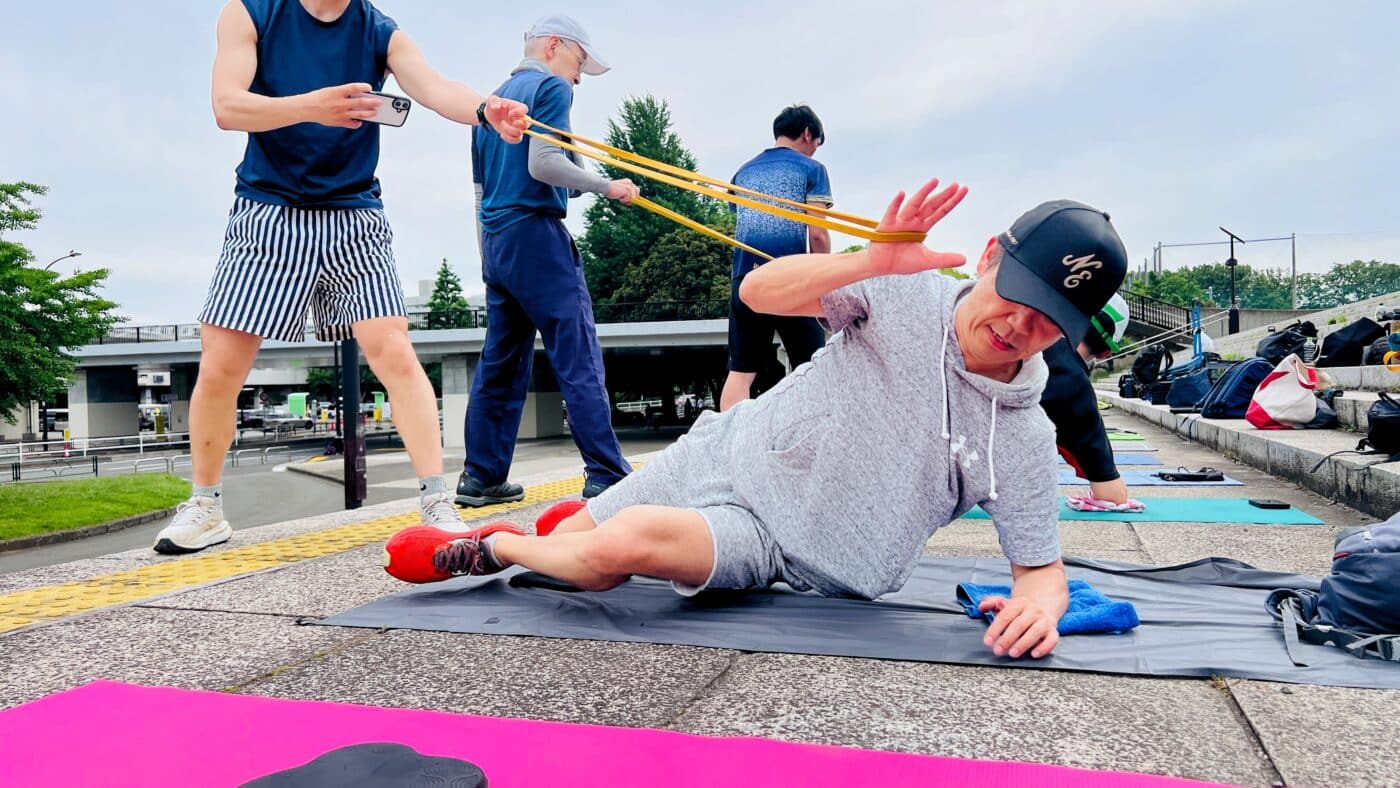 片脚動作安定性トレーニング、スキーオフトレワークショップ、フォースカップル、