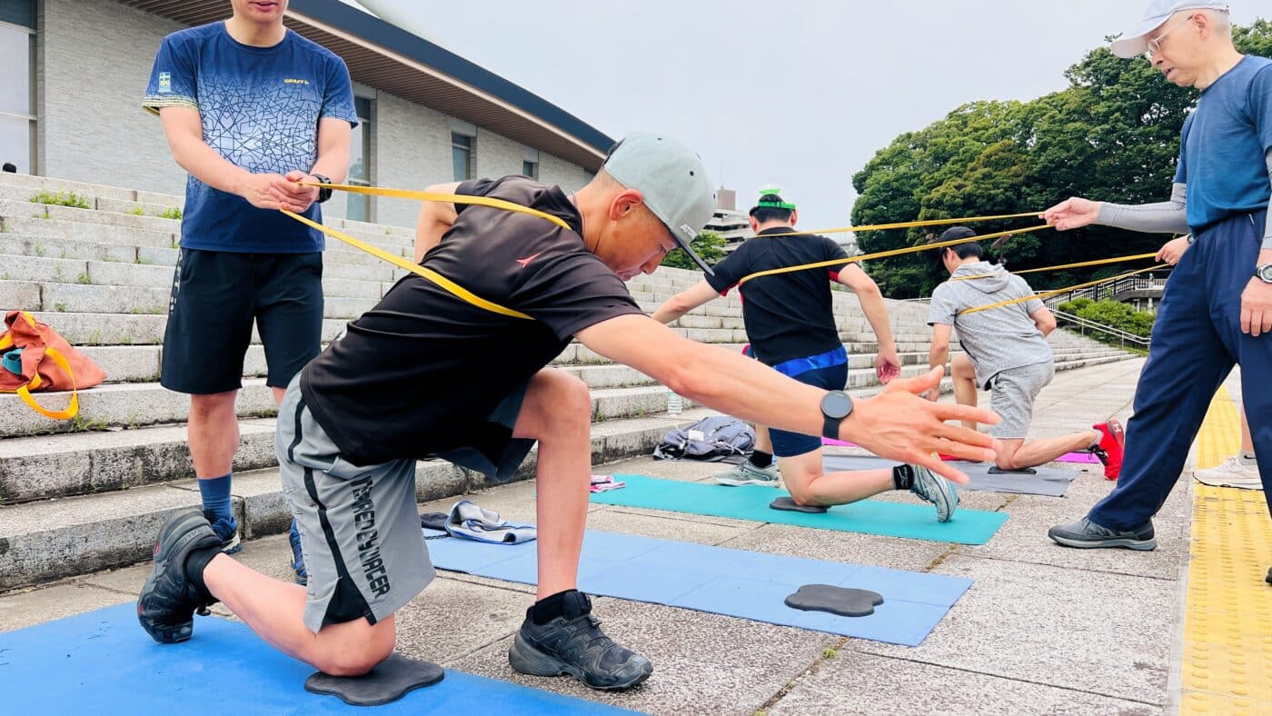 片脚動作安定性トレーニング、スキーオフトレワークショップ、フォースカップル、