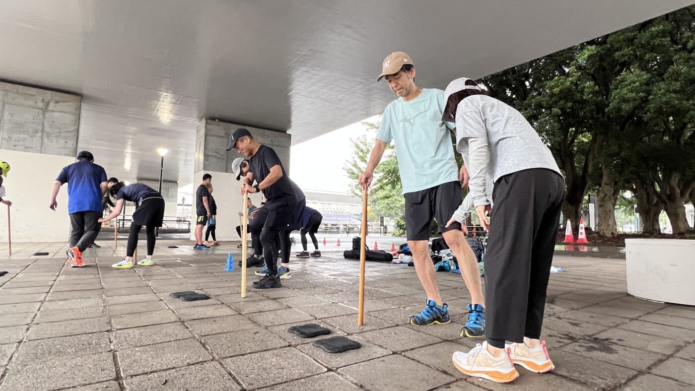 スキーオフトレワークショップ、スキーのたわみ、3関節、関節連動