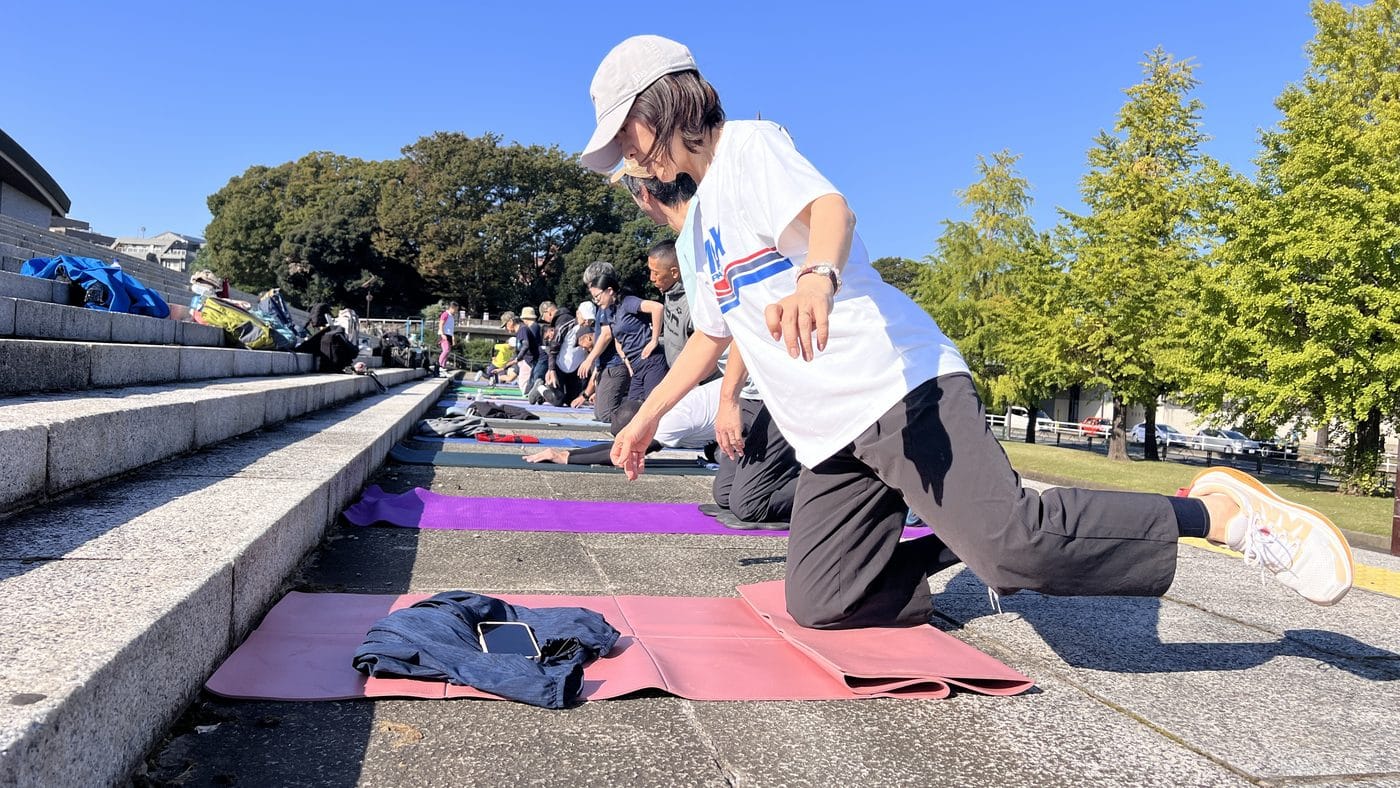 スキーオフトレワークショップ、片脚支持バランス、体幹、股関節の機能的動作トレーニング